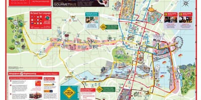 Già Quebec thành Phố đi bộ bản đồ du lịch