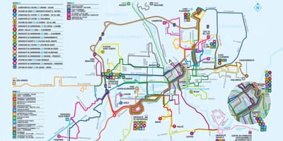 Bản đồ của Quebec xe buýt