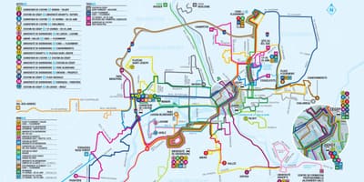 Quebec tuyến xe buýt thành Phố bản đồ