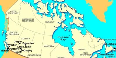 Bản đồ của Quebec thành Phố trên